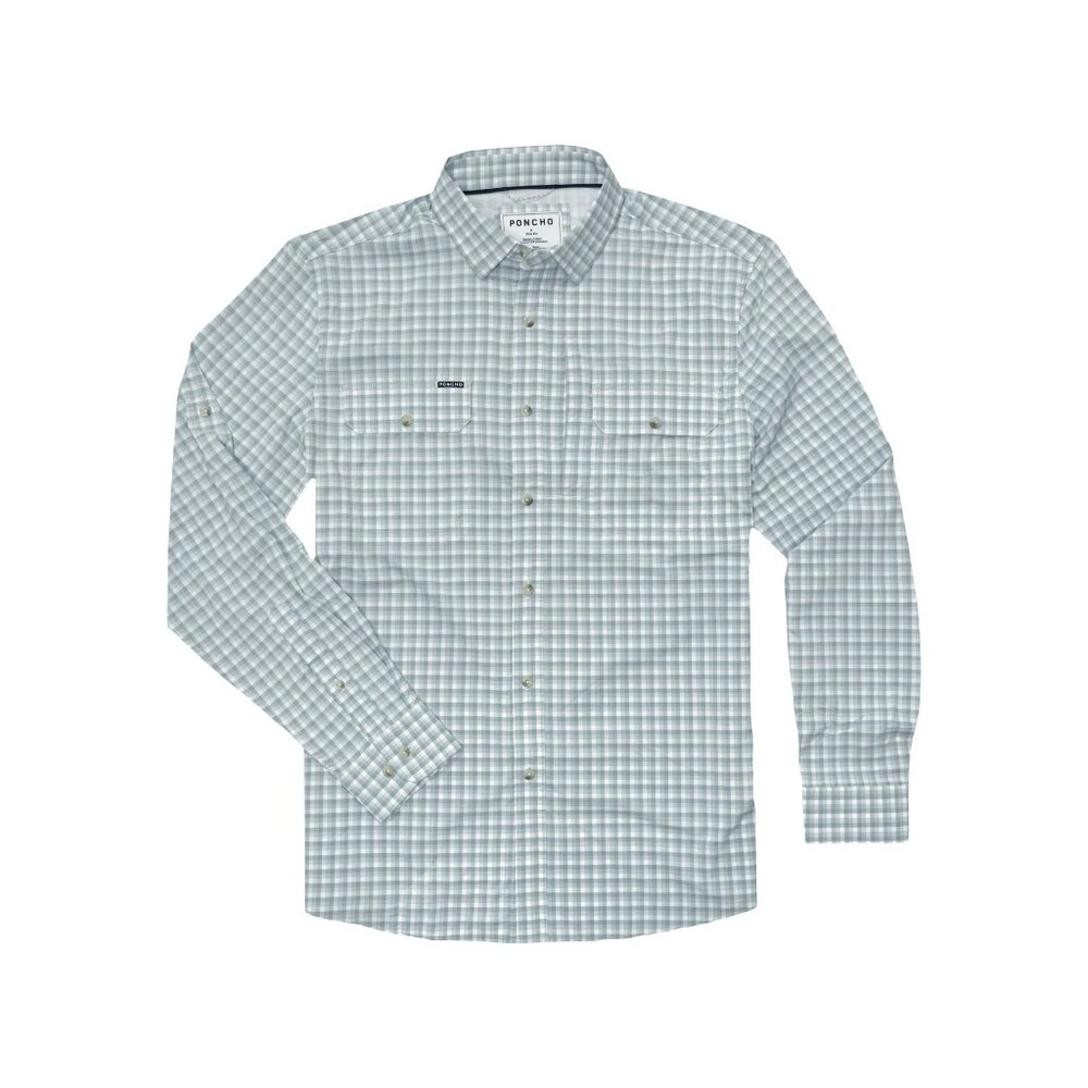 The Poncho Amberjack Men's Long Sleeve Fishing Shirt Medium